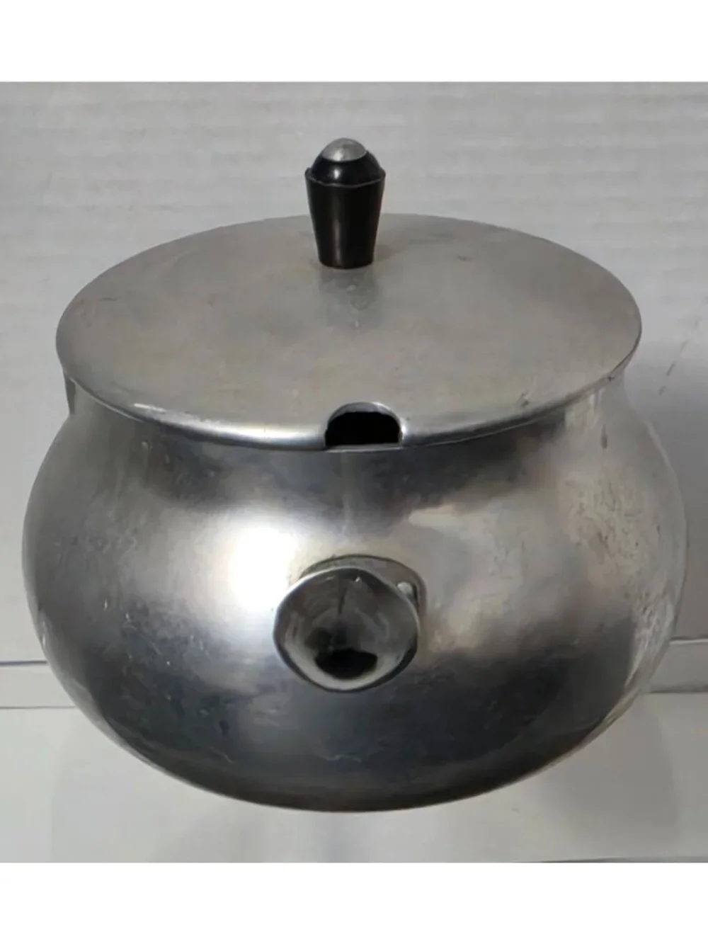 Vintage Puralum Italy Aluminum Saucepan Pot Lid Bakelite Handle MCM 5